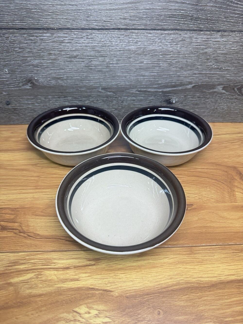 Vintage MCM Arabia Finland Ruija Soup Cereal Bowls 6-1/8 ~set Of 3